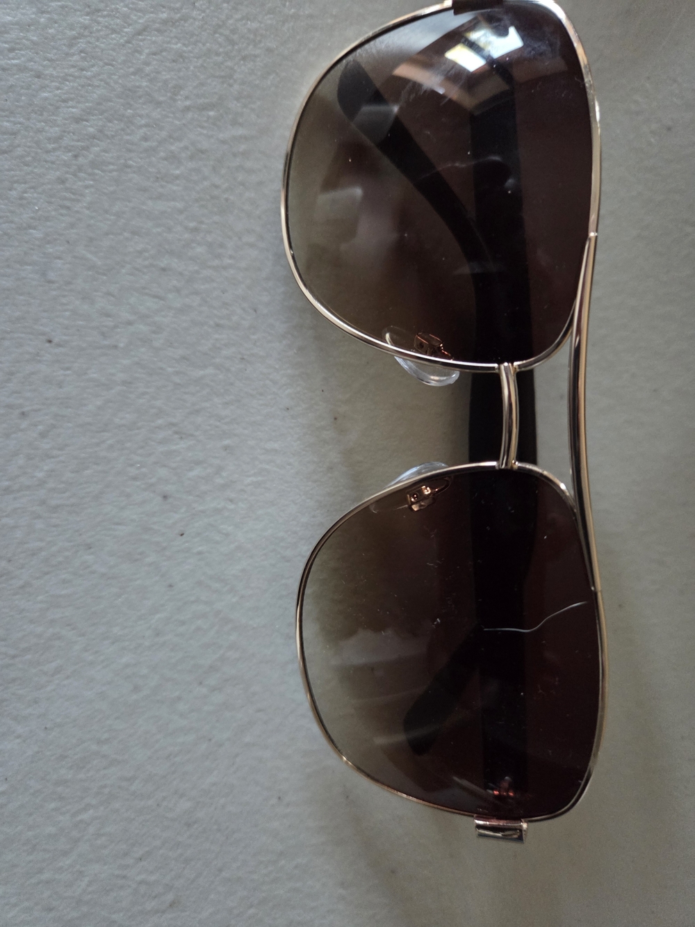 Men's Aviator Sunglasses with Brown Gradient Lenses